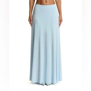 Naked Wardrobe Light Blue Maxi Skirt